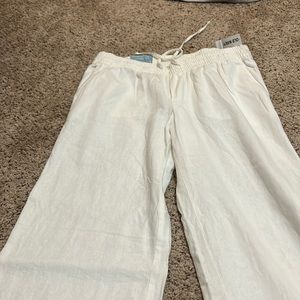 Drawstring cotton pants